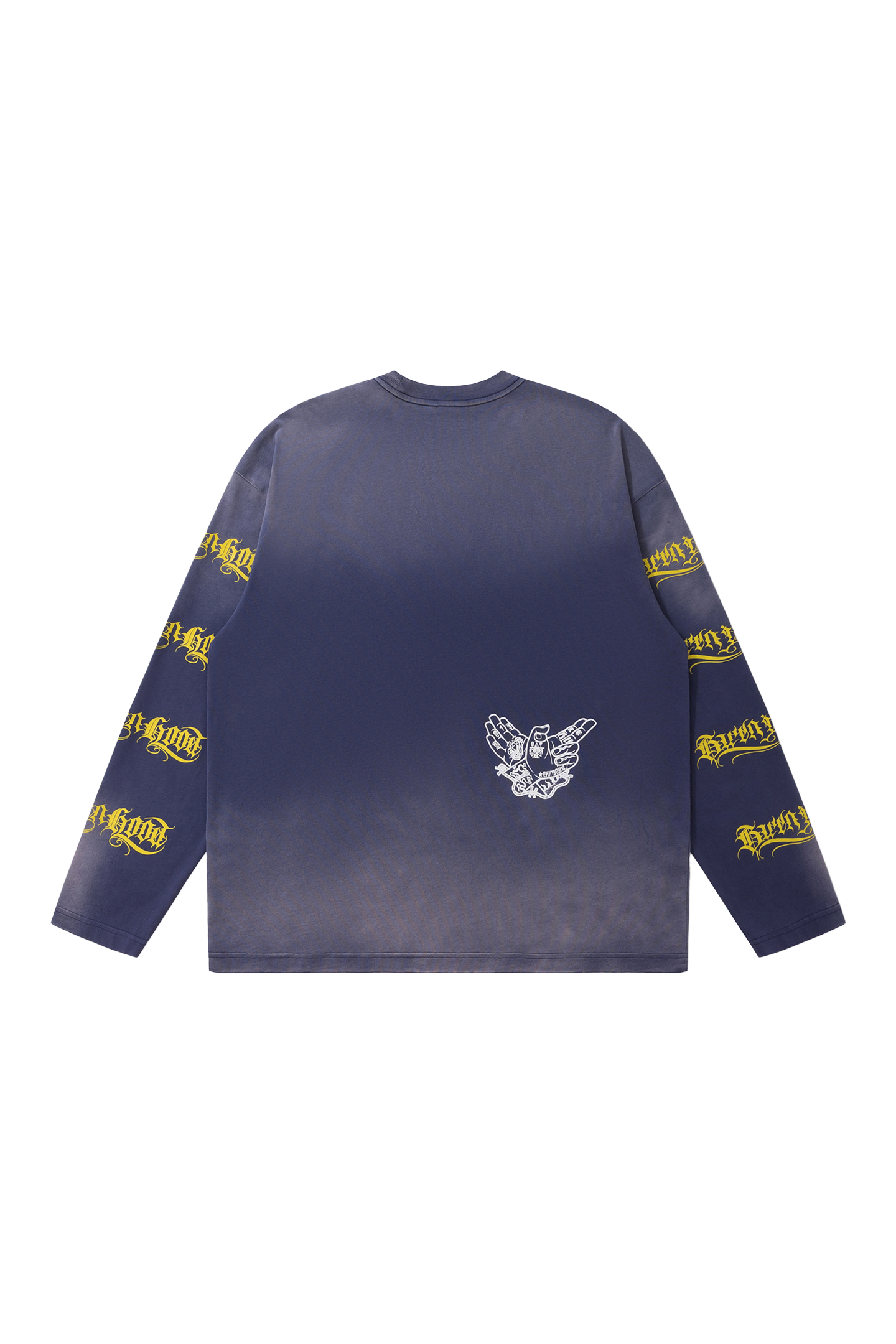 BURNIN Dyeing Distressed Community Culture Sweatshirt - PSYLOS 1, BURNIN Dyeing Distressed Community Culture Sweatshirt, Sweatshirts, Burnin, PSYLOS 1